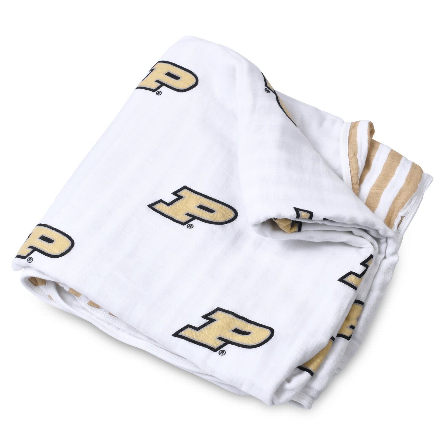 Infant Three Little Anchors Purdue Boilermakers 47" x 47" Muslin 4-Layer Blanket